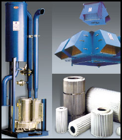 Filtro Metálico de Gases y Polvo